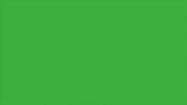 Animasyon video döngüsü çizgi film sıvısı ve yeşil ekran arka planına sahip konuşma baloncukları