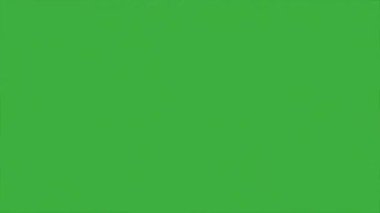 Animasyon video döngüsü donma unsuru çizgi film efekti yeşil ekran arkaplanı üzerinde, video geçiş için iyi 