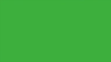 Animasyon video döngüsü sıvı element çizgi film efekti yeşil ekran arkaplanı üzerinde, video geçiş için iyi