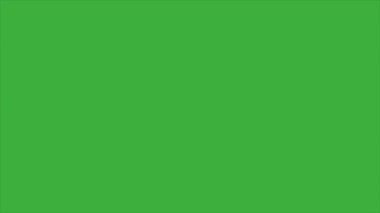 Animasyon video döngüsü sıvı element çizgi film efekti yeşil ekran arkaplanı üzerinde, video geçiş için iyi