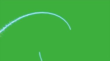 Yeşil ekran arka planında canlandırma video hattı enerjisi 