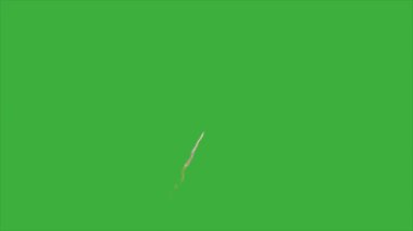 Yeşil ekran arkaplanındaki animasyon video havai fişeği