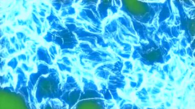 Animasyon döngüsü görüntü enerji elemanı etkisi yeşil arkaplan üzerinde