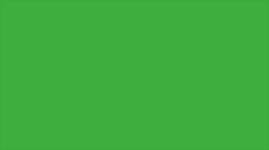 Yeşil ekran arka planında hareket eden canlandırma video tozu