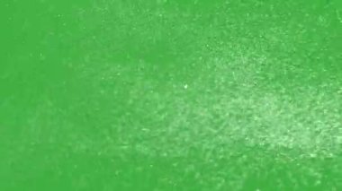 Yeşil ekran arka planında hareket eden canlandırma video tozu