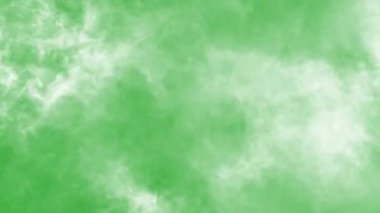 Yeşil ekran arka planında hareket eden canlandırma video duman elemanı efekti 