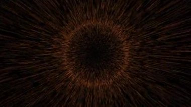 Siyah arkaplan üzerinde hareket bulanıklığı olan animasyon video çember patlaması