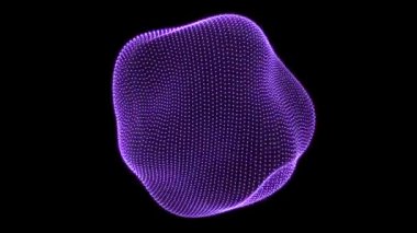 Siyah arkaplanda hareket eden canlandırma videosu soyut sıvısı