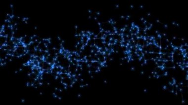 Siyah arkaplan üzerinde hareket eden canlandırma videosu soyut 