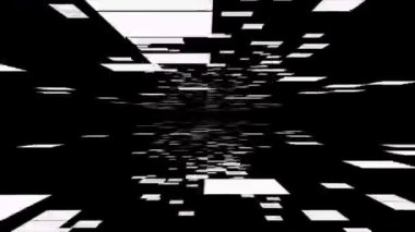 Siyah arkaplan üzerinde hareket eden canlandırma videosu soyut 