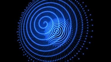 Siyah arkaplan üzerinde hareket eden canlandırma videosu soyut 