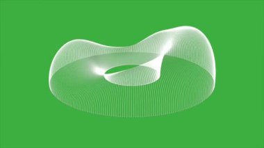 Yeşil ekran arkaplanı üzerinde hareket eden canlandırma videosu soyut