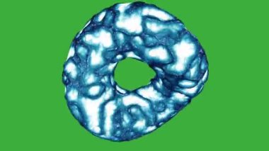 Yeşil ekran arkaplanı üzerinde hareket eden canlandırma videosu soyut