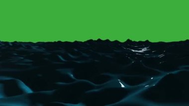Yeşil ekran arkaplanı üzerinde hareket eden canlandırma videosu soyut
