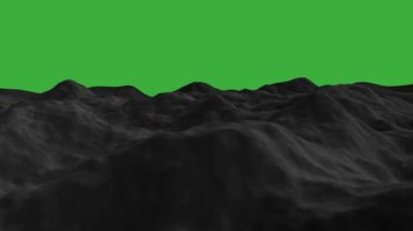 Yeşil ekran arkaplanı üzerinde hareket eden canlandırma videosu soyut