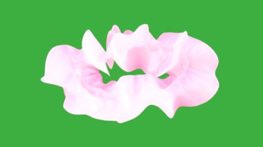 Yeşil ekran arkaplanı üzerinde hareket eden canlandırma videosu soyut