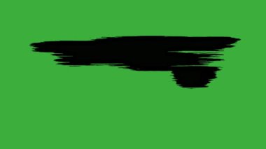 Yeşil ekranda hareket eden video canlandırma fırçası döngüsü 