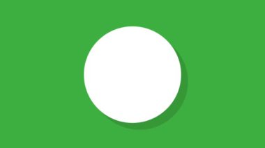 Yeşil ekran arka planında hareket eden video canlandırma çemberi döngüsü 