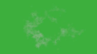 Yeşil ekran arka planında hareket eden video animasyon çizgi film patlama element efekti döngüsü 