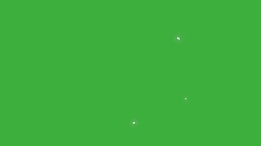 Yeşil ekran arkaplanında hareket eden video animasyon dumanı döngüsü 