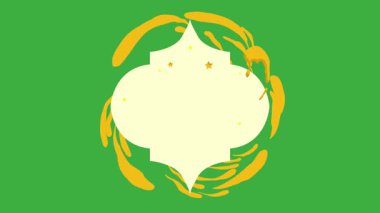 Ramazan temalı yeşil ekran arkaplanlı video animasyonu, Ramazan veya Kurban Bayramı içerikli videolar için uygun