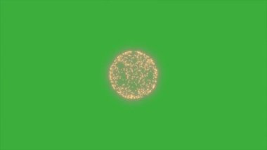 Yeşil ekranda hareket eden animasyon video havai fişeği 