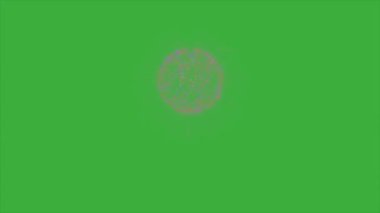 Yeşil ekranda hareket eden animasyon video havai fişeği 