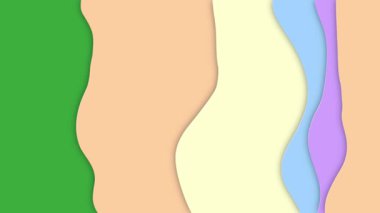 Yeşil ekran arkaplanı üzerinde hareket eden canlandırma video soyut, video geçiş için iyi