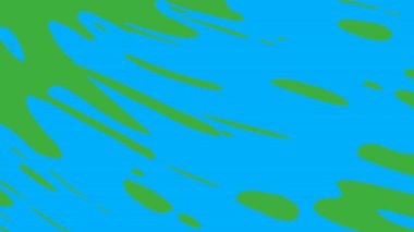 Yeşil ekran arka planında hareket eden video animasyon sıvı element efekti döngüsü