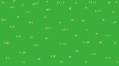 Yeşil ekran arkaplanı üzerinde hareket eden canlandırma video özeti çizimi