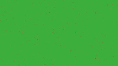 Yeşil ekran arkaplanı üzerinde hareket eden canlandırma video özeti çizimi