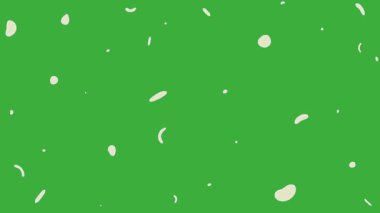 Yeşil ekran arkaplanı üzerinde hareket eden canlandırma video özeti çizimi