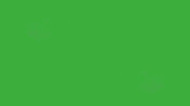  Yeşil ekran arka planında hareket eden video canlandırma enerjisi döngüsü