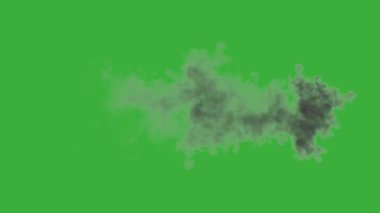 Yeşil ekran arkaplanında hareket eden video canlandırma patlaması döngüsü