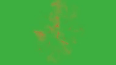 Animasyon video sihirli enerji yeşil ekran arka planında hareket