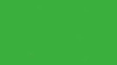 Animasyon video çizgi film enerji elemanı efekti yeşil ekran arkaplanı üzerinde hareket ediyor 