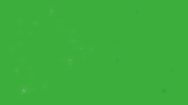 Animasyon video çizgi film enerji elemanı efekti yeşil ekran arkaplanı üzerinde hareket ediyor 