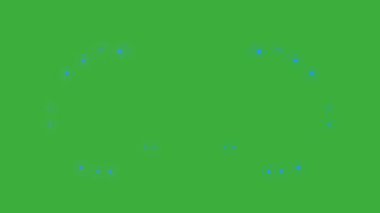 Yeşil ekranda hareket eden animasyon video karikatür sıvı element efekti 