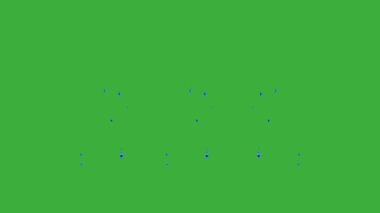 Yeşil ekranda hareket eden animasyon video karikatür sıvı element efekti 