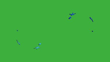 Yeşil ekranda hareket eden canlandırma video sıvı element efekti