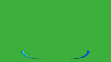 Yeşil ekranda hareket eden canlandırma video sıvı element efekti