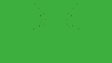 Yeşil ekranda hareket eden canlandırma video sıvı element efekti