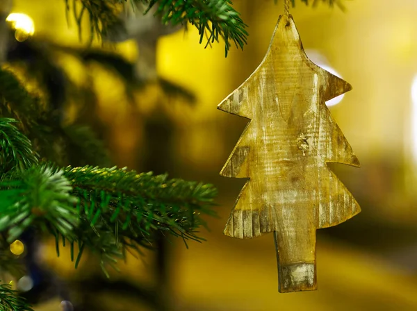 Cristmas tree ornament close up