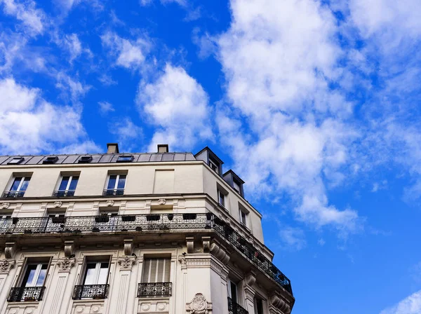 Parisian building facades in downtown district, Paris, France
