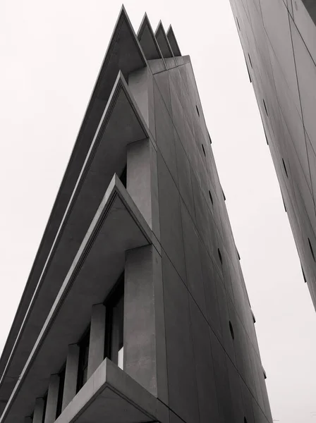 stock image Concrete modern building facade architecture, Milan, Itally 