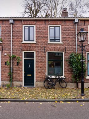 Apartman mimarisi cephesi, Utrecht, Hollanda. Yüksek kalite fotoğraf