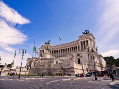Vatanın sunağı Altare della patria Victor Emmanuel 2. Roma, İtalya Anıtı 