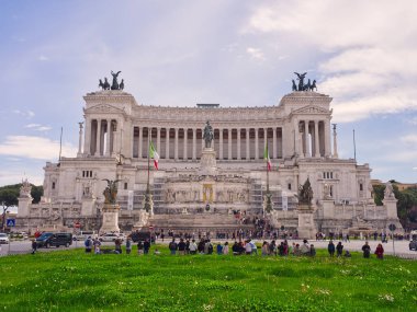 Vatanın sunağı Altare della patria Victor Emmanuel 2. Roma, İtalya Anıtı 