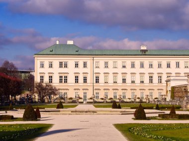 Salzburg, Avusturya 'daki Mirabell Bahçeleri. Yüksek kalite fotoğraf