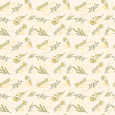 Vintage biçiminde çiçek yinelenen desen arkaplanı